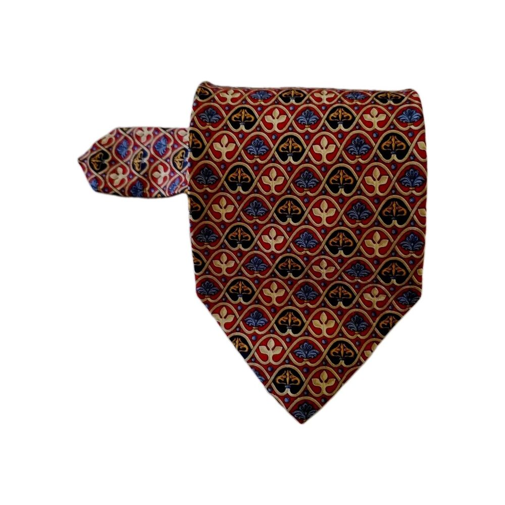 Robert Talbott Classic Jacquard 100% Silk Necktie Handsewn In USA